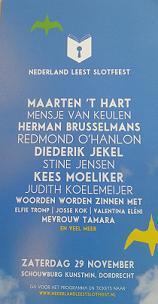 SLOTFEEST NEDERLAND LEEST IN KUNSTMIN OP 29 NOVEMBER