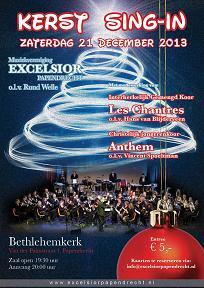 EXCELSIOR, LES CHANTRES EN ANTHEM VERZORGEN KERST SING-IN