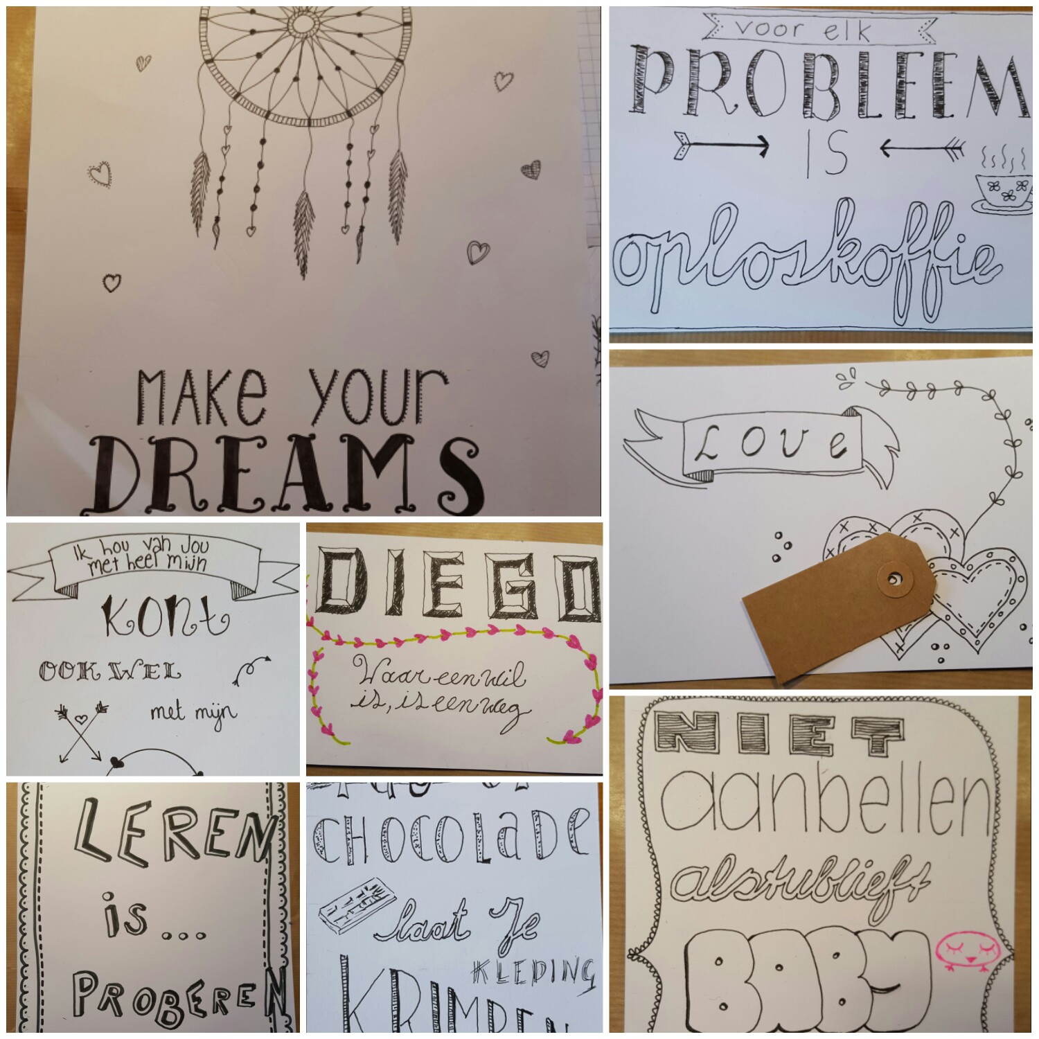 HANDLETTERING BIJ DE VOLKSUNIVERSITEIT