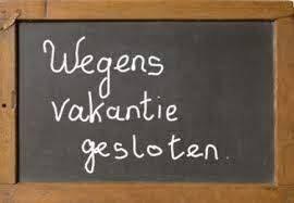 Secretariaat wegens vakantie gesloten